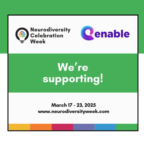 Neurodiversity Celebration Week. March 17-23 2025 banner