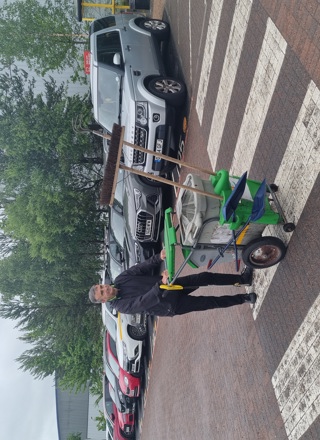 William On First Day Out On His Own After Training