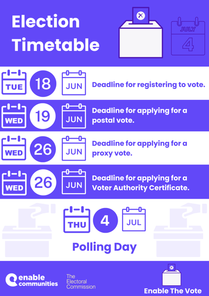 GE 2024 Election timetable